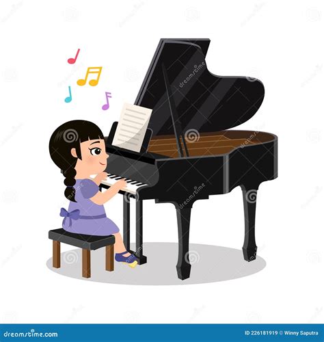Piano Instrument In Silhouette Royalty-Free Cartoon | CartoonDealer.com
