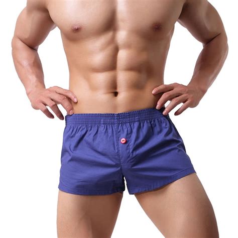 Lasperal Four Corner Underwear Men Cotton Solid Soft Bodysuit New Boxer