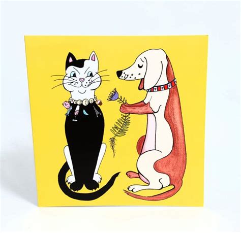 Pet Card Cat Card Dog Greetings Card Friendship Card Just Etsy Uk