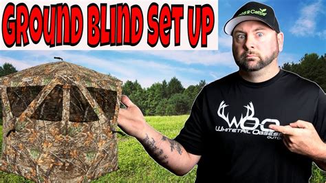How To Set Up A Ground Blind For Deer Hunting Youtube