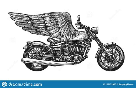 Motorcycle With Wings Ribbon Grange Svg Motorcycle Svg Motorbike Svg