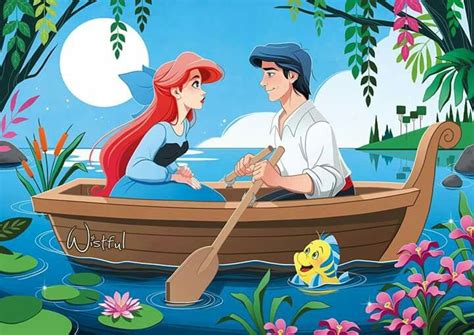 Ariel And Prince Eric In Kiss The Girl Scene Disney Kiss Disney Songs Disney Ariel Disney Fan