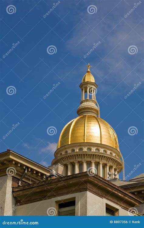 New Jersey State House Dome Stock Photo Image Of Tourism Gold 8807356