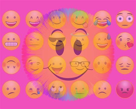 Cjo Photo Printable Art 8x10 Colorful Emojis