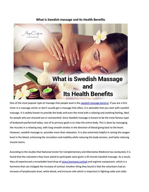 What Is Swedish Massage And Its Health Benefits By Morgin Cupp Issuu