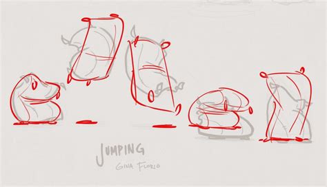 Jumping Animation Reference Gina Draws Flour Sacks And Such