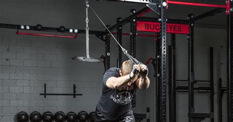 This can be used for palms facing lat pull down work, as well as palms together pulley work. Spud Inc Econo Tricep and Lat Pulley | Rogue Fitness