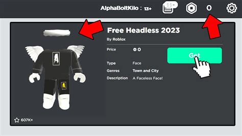 Working How To Get Headless Head For Free On Roblox In 2023 Youtube