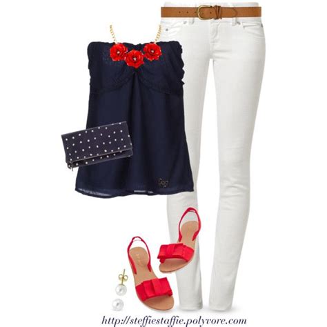 Red White And Blue Casual Outfits Cute Outfits Fashion Outfits Womens