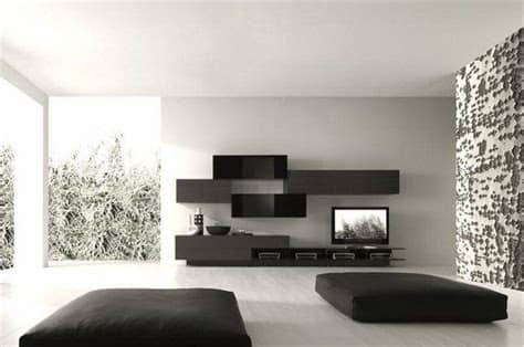 minimalist living room furniture ideas black furniture ...