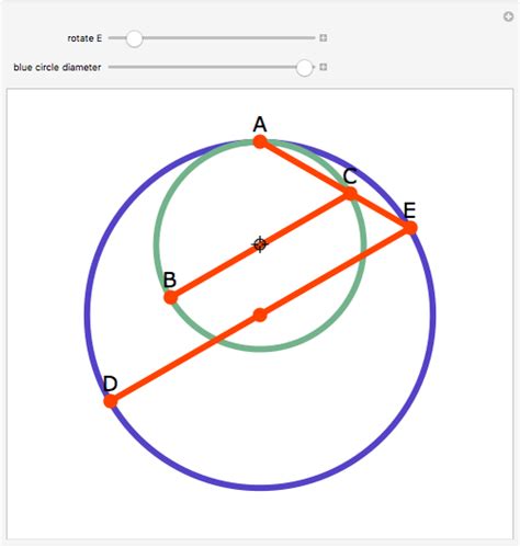 Secant Intersection With Two Internally Tangent Circles Wolfram