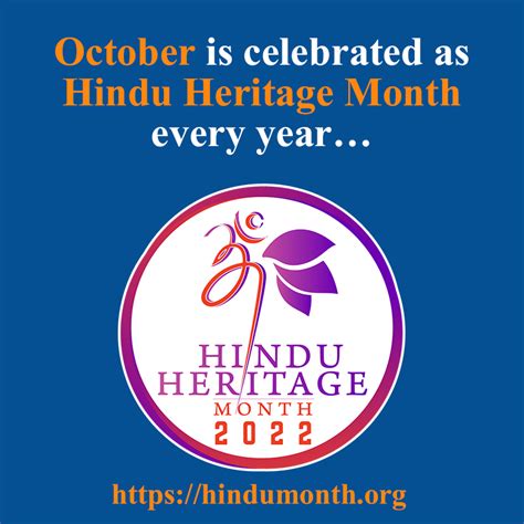 October Is Celebrated As Hindu Heritage Month Hindu Heritage Month