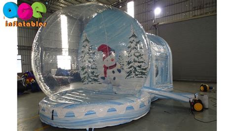 Christmas Inflatable Snow Globe Photo Booth Youtube