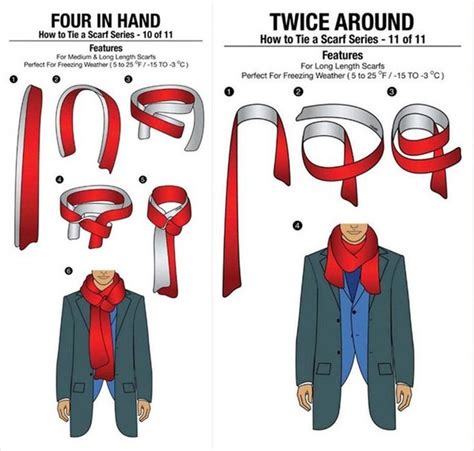 How To Tie Scarf For Men In 11 Different Ways Scarf Tying Scarf Men