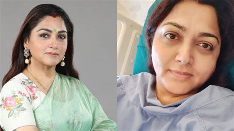 what s wrong with khushboo hospital fans actress khushbu sundar