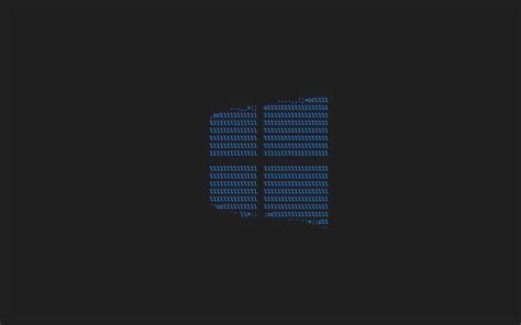 3840x2400 Windows 10 Logo Ascii Art Dark 4k Hd 4k Wallpapersimages