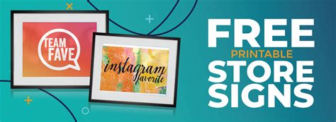Free Printable Store Signs Snapretail