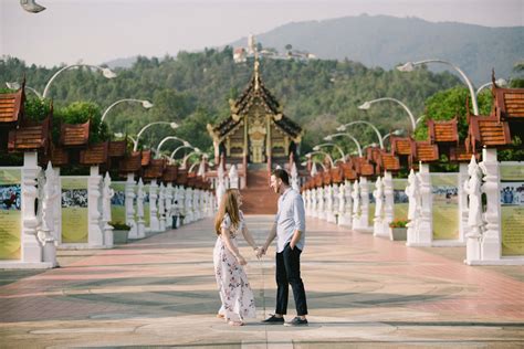 An Adventurous Couple And Their Chiang Mai Proposal Flytographer