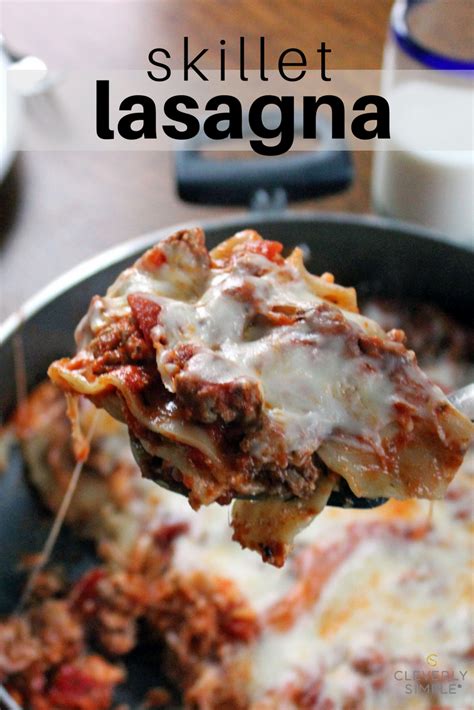 Delicious Quick Meal For Busy Nights This Skillet Lasagna Otherwise