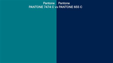 Pantone 7474 C Vs Pantone 655 C Side By Side Comparison