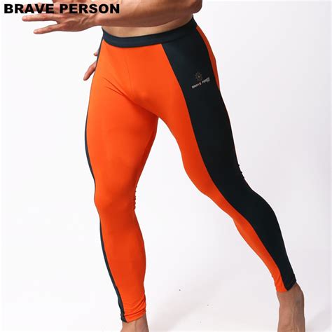 2018 Brave Person Mens Fashion Soft Tights Leggings Pants Nylon