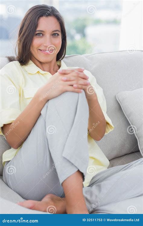 Portrait Of A Beautiful Woman Resting Stock Image Image Of Smiling