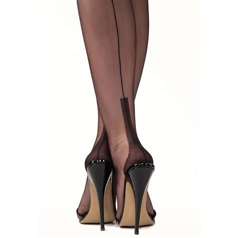Gio Susan Heel Seamed Fully Fashioned Stockings 15 Denier One Colour Ebay