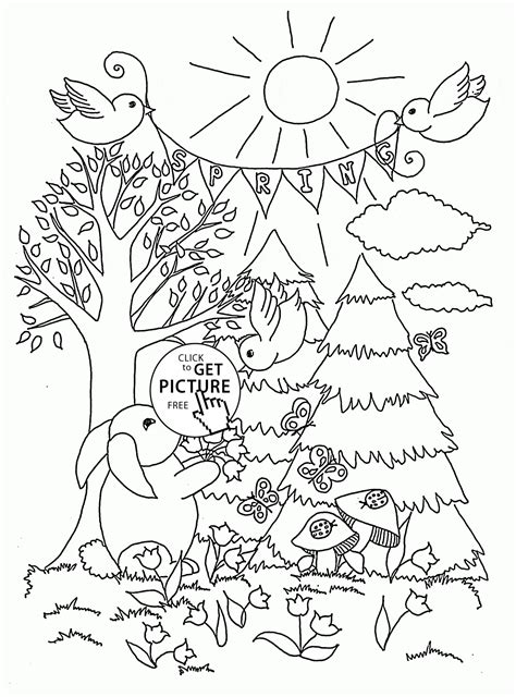 Forest Coloring Pages Printable