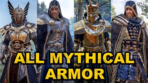 Assassins Creed Valhalla All Mythical Armor Sets Showcase Male