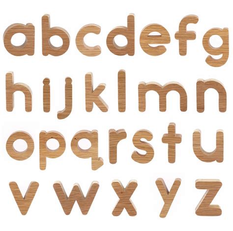 Wooden Lowercase Abc Letter Templates Ubicaciondepersonascdmxgobmx