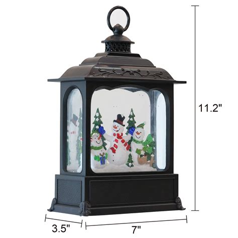 Buy DRomance Musical Christmas Lighted Snow Globe Lantern With Timer Battery Operated USB