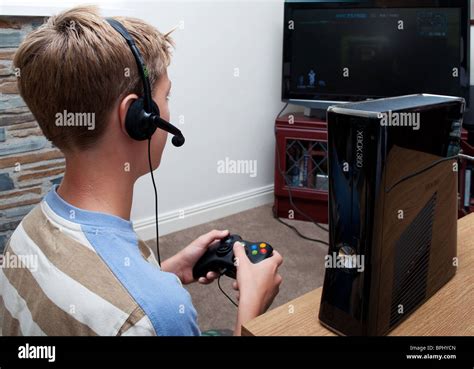 Boy Playing On Xbox Hi Res Stock Photography And Images Alamy