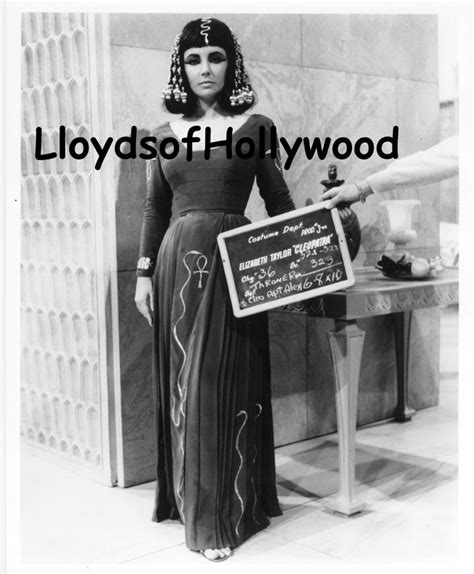 Elizabeth Taylor Cleopatra Costume Dept Test Photograph 1963 Etsy