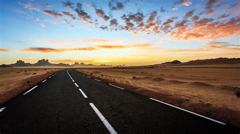 Djanet Desert Road Wallpaper 4k Hd Download For Desktop 4k Road