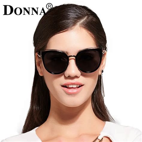 Donna New Fashion Cat Eye Sunglasses Women White Frame Gradient Polarized Sun Glasses Driving