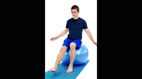 Exercise Ball Single Leg Balance Hep2go Youtube