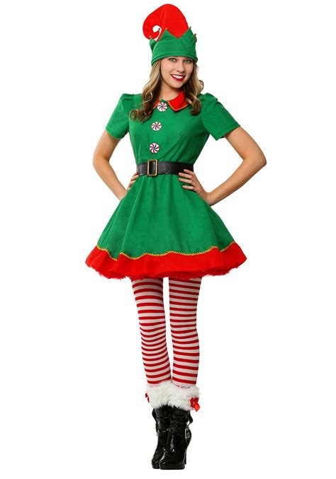 Womens Holiday Elf Plus Size Costume Christmas Elf Costume Elf