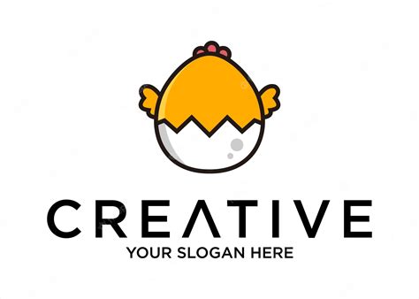 Premium Vector Chicken Egg Logo Illustration Cute Mascot