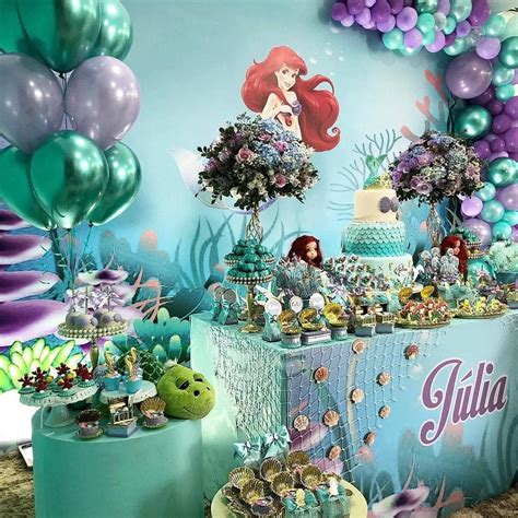 Ariel Birthday Party Ariel Party Mermaid Theme Party Girl Birthday
