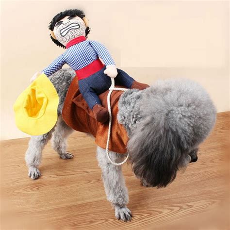 Cowboy Riding Horse Pet Costume Large Dog Clothes Dog Halloween