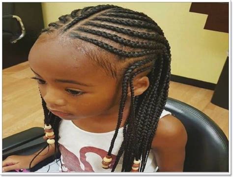 This post consists of kids feed in braids with beads: 136 Adorable Little Girl Hairstyles to try