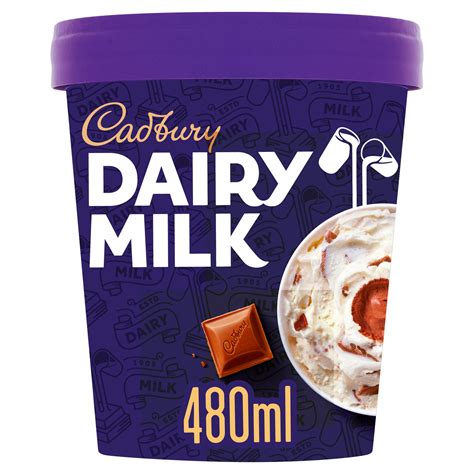 Cadbury Dairy Milk Ice Cream 480ml | Ice Cream Tubs | Iceland Foods