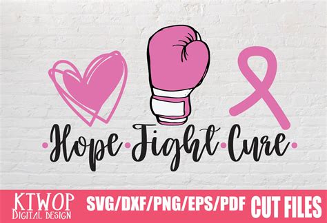 Awareness Breast Cancer Hope Fight Cure Illustration Par Ktwop · Creative Fabrica