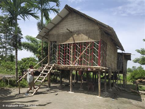 In Photos Stilt Houses In Assam Help People Withstand Floods