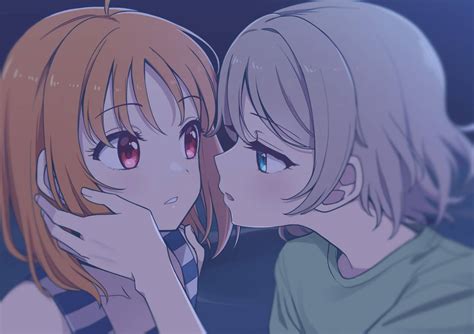 download anime lesbian you and chika wallpaper