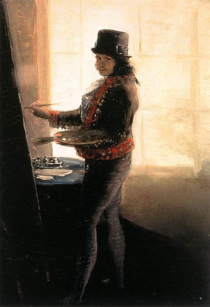 »selbstporträt des künstlers« ist ein porträt von francisco de goya. Theaterliebe: Goya - Selbstportrait mit Staffelei