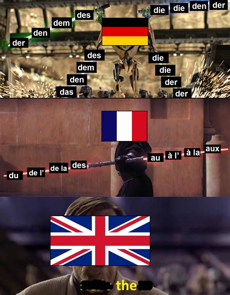 German Articles Are A Real Pain In The Neck Rprequelmemes Prequel