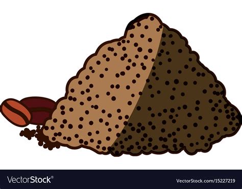 Instant Coffee Powder Royalty Free Vector Image