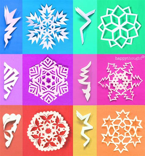 Cut Easy Paper Snowflake Pattern Template