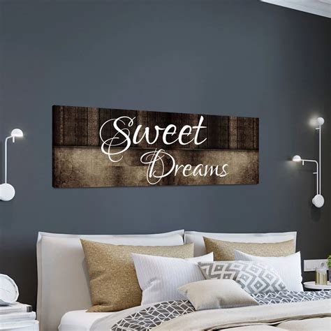 Sweet Dreams Wall Art Canvas Sweet Dreams Above The Bed Master
